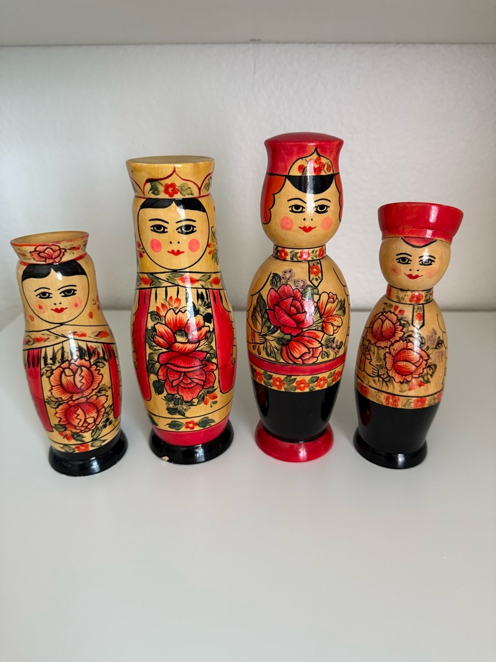 Russian Folk Art Matryoshka Style Dolls 8 pieces
